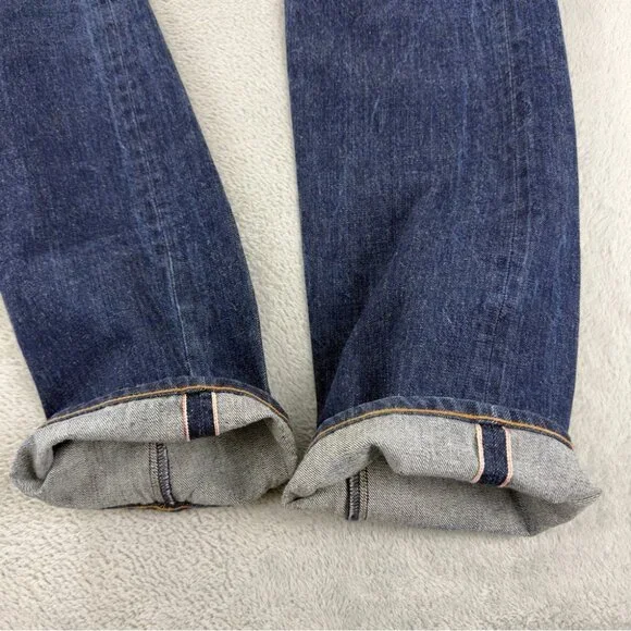 Wings + Horns Men Size 36x34 Cone Mills Selvedge Raw Denim